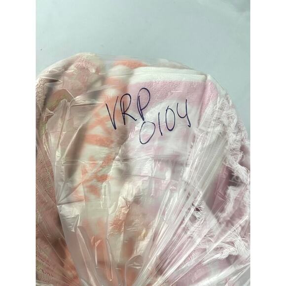 VTG Lot 4 Retro Floral Pink Hand Towels Canon 60s 70s Fringe Reversible - Picture 14 of 14